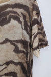 BASERANGE Classic Bamboo Fiber Bamboo Cotton Loose T-shirt Series Collection Round Neck Bottoming Shirt France BAS-TOLO-BL-000-HUWEN Tiger Stripe 24 New Upgrade